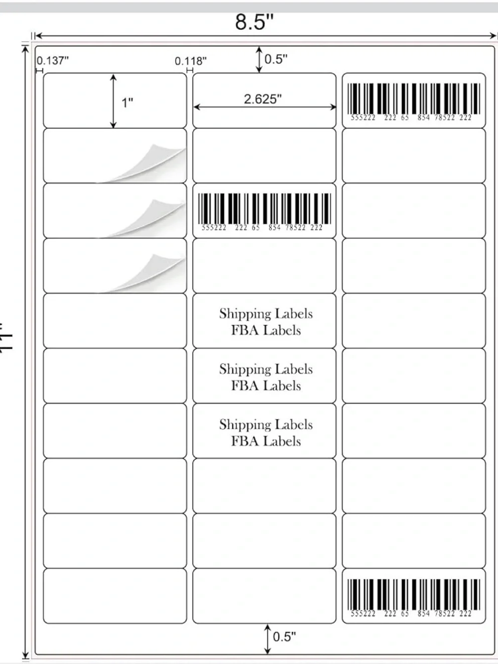 OfficeMax Bright White Laser Mailing Labels